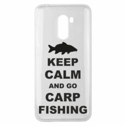 Чехол для Xiaomi Pocophone F1 Keep calm and go carp fishing - PrintSalon