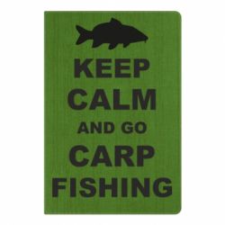 Блокнот с принто Keep calm and go carp fishing - PrintSalon