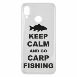 Чехол для Huawei P Smart Plus 2018 Keep calm and go carp fishing - PrintSalon