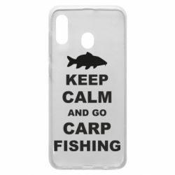 Чехол для Samsung A20 Keep calm and go carp fishing - PrintSalon