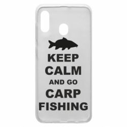 Чехол для Samsung A30 Keep calm and go carp fishing - PrintSalon