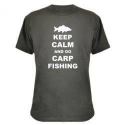 Камуфляжная футболка Keep calm and go carp fishing - PrintSalon