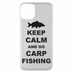 Чехол для iPhone 11 Keep calm and go carp fishing - PrintSalon