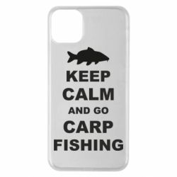 Чехол для iPhone 11 Pro Max Keep calm and go carp fishing - PrintSalon