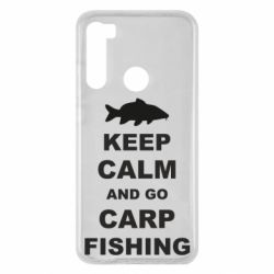 Чехол для Xiaomi Redmi Note 8 Keep calm and go carp fishing - PrintSalon