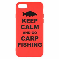 Чехол для iPhone SE 2020 Keep calm and go carp fishing - PrintSalon