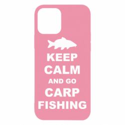Чехол для iPhone 12 Keep calm and go carp fishing - PrintSalon