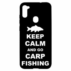 Чехол для Samsung A11/M11 Keep calm and go carp fishing - PrintSalon