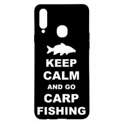 Чехол для Samsung A20s Keep calm and go carp fishing - PrintSalon