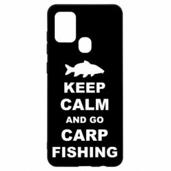 Чехол для Samsung A21s Keep calm and go carp fishing - PrintSalon