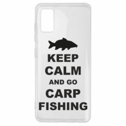 Чехол для Samsung A41 Keep calm and go carp fishing