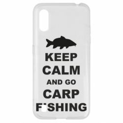 Чехол для Samsung A01/M01 Keep calm and go carp fishing - PrintSalon