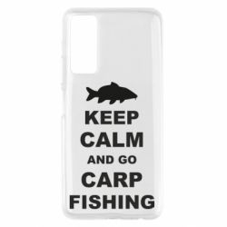 Чехол для Huawei P Smart 2021 Keep calm and go carp fishing - PrintSalon
