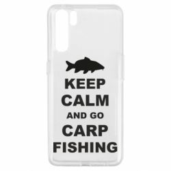 Чехол для Oppo A91/Reno3 Keep calm and go carp fishing - PrintSalon