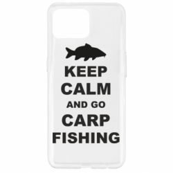 Чехол для Oppo Reno 4 Lite Keep calm and go carp fishing - PrintSalon
