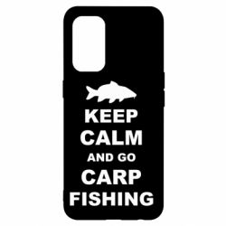 Чехол для Oppo Reno 5 4G Keep calm and go carp fishing - PrintSalon
