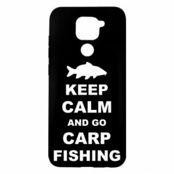 Чехол для Xiaomi Redmi Note 9/Redmi 10X Keep calm and go carp fishing - PrintSalon