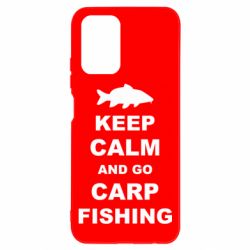 Чехол для Xiaomi Redmi Note 10 Keep calm and go carp fishing - PrintSalon