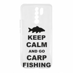 Чехол для Xiaomi Redmi 9 Keep calm and go carp fishing - PrintSalon