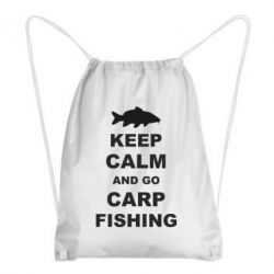 Рюкзак-мешок Keep calm and go carp fishing - PrintSalon