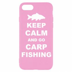 Чехол для iPhone SE 2022 Keep calm and go carp fishing - PrintSalon