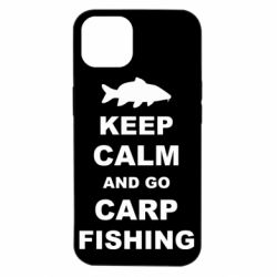 Чехол для iPhone 14 Keep calm and go carp fishing - PrintSalon