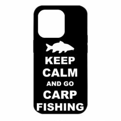 Чехол для iPhone 14 Pro Keep calm and go carp fishing - PrintSalon