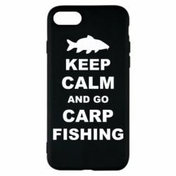 Чехол для iPhone 7 Keep calm and go carp fishing - PrintSalon