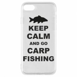 Чехол для iPhone 8 Keep calm and go carp fishing - PrintSalon