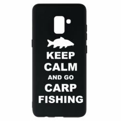 Чехол для Samsung A8+ 2018 Keep calm and go carp fishing - PrintSalon