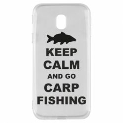 Чехол для Samsung J3 2017 Keep calm and go carp fishing - PrintSalon