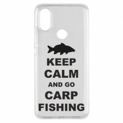 Чехол для Xiaomi Mi A2 Keep calm and go carp fishing - PrintSalon