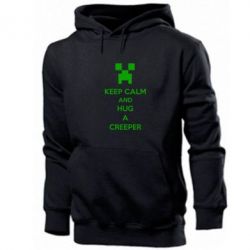 Мужское худи KEEP CALM and HUG A CREEPER - PrintSalon
