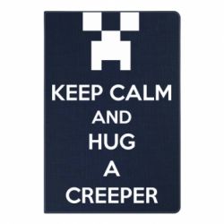 Блокнот с принто KEEP CALM and HUG A CREEPER - PrintSalon