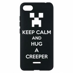 Чехол для Xiaomi Redmi 6A KEEP CALM and HUG A CREEPER - PrintSalon