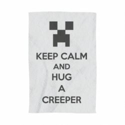 Полотенце с принтом KEEP CALM and HUG A CREEPER - PrintSalon
