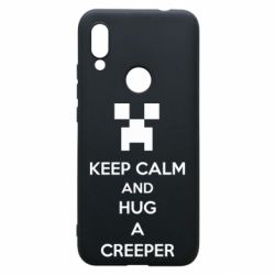 Чехол для Xiaomi Redmi 7 KEEP CALM and HUG A CREEPER - PrintSalon