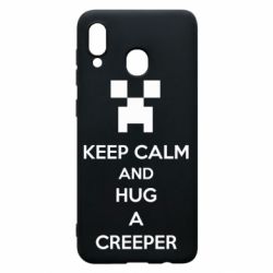 Чехол для Samsung A30 KEEP CALM and HUG A CREEPER - PrintSalon