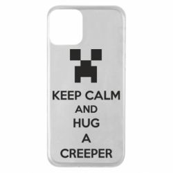 Чехол для iPhone 11 KEEP CALM and HUG A CREEPER - PrintSalon