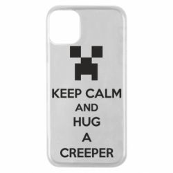 Чехол для iPhone 11 Pro KEEP CALM and HUG A CREEPER - PrintSalon
