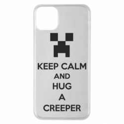 Чехол для iPhone 11 Pro Max KEEP CALM and HUG A CREEPER - PrintSalon