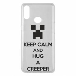 Чехол для Samsung A10s KEEP CALM and HUG A CREEPER - PrintSalon