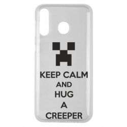 Чехол для Samsung M30 KEEP CALM and HUG A CREEPER - PrintSalon