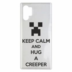 Чехол для Samsung Note 10 Plus KEEP CALM and HUG A CREEPER - PrintSalon