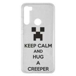 Чехол для Xiaomi Redmi Note 8 KEEP CALM and HUG A CREEPER - PrintSalon