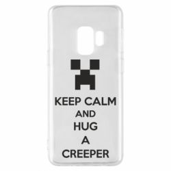 Чехол для Samsung S9 KEEP CALM and HUG A CREEPER - PrintSalon