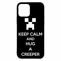 Чехол для iPhone 12 KEEP CALM and HUG A CREEPER - PrintSalon
