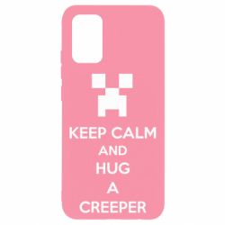 Чехол для Samsung A02s/M02s KEEP CALM and HUG A CREEPER - PrintSalon