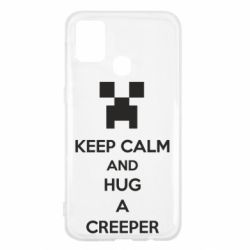 Чехол для Samsung M31 KEEP CALM and HUG A CREEPER - PrintSalon