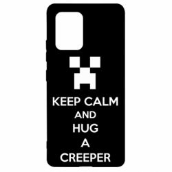 Чехол для Samsung S10 Lite KEEP CALM and HUG A CREEPER - PrintSalon